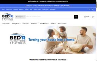Bed'r Furniture & Mattress website