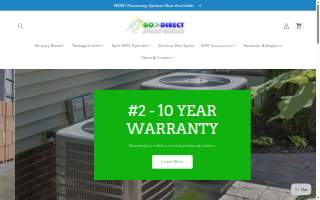 Go Direct Appliance website