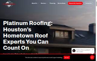 Platinum Roofing website