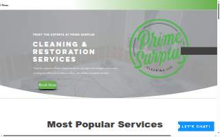 Prime Surplus Cleaning website