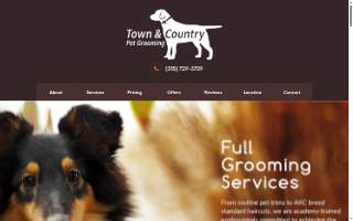 Town & Country Grooming website