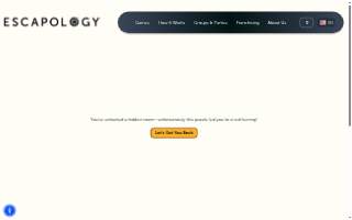 Escapology Escape Rooms Atlanta Galleria website