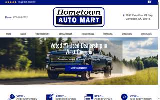 Hometown Auto Mart website