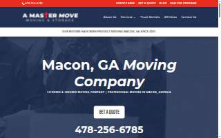 A Master Move Moving & Storage of Warner Robins website