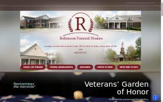 Richard R. Robinson Funeral Home and Cremation Services website