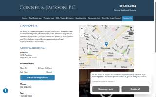 Conner & Jackson P.C. website