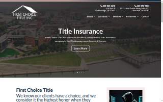 First Choice Title website
