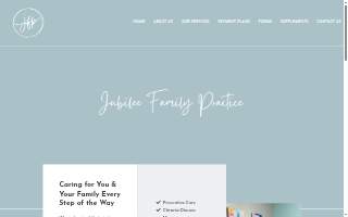 Jubilee Family Practice website