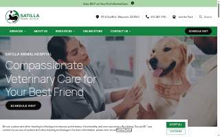 Satilla Animal Hospital website