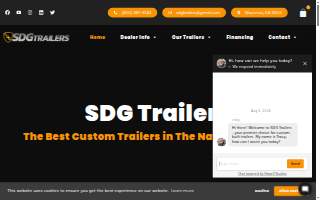 SDG Trailers website