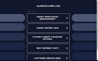 Sunbelt Credit website