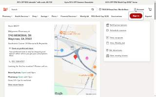Walgreens Pharmacy of Waycross website