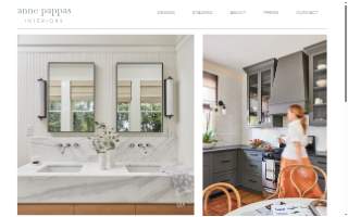 Anne Pappas Interiors website