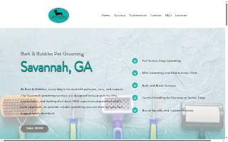 Bark & Bubbles Pet Salon website