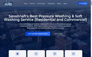 Islands Pressure Washing website