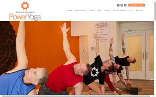 Savannah Power Yoga website