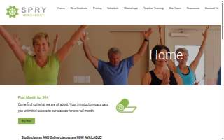 Spry Mind+Body website