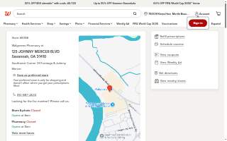 Walgreens Pharmacy of Wilmington Island website