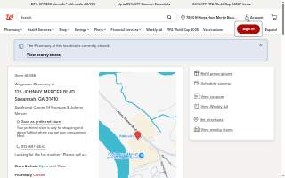Walgreens of Wilmington Island website