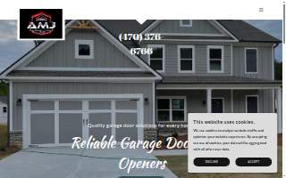 AMJ Garage Door, LLC website