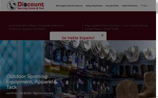 Discount Sporting Goods website