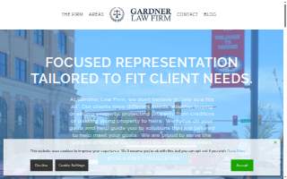 Gardner Law Firm website
