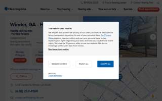 HearingLife of Winder GA website