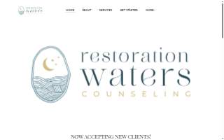 Restoration Waters Counseling website