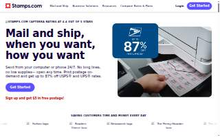USPS Drop Box website