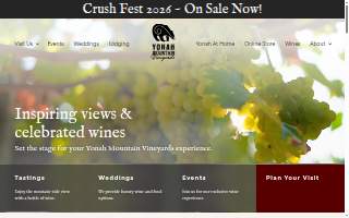 Yonah Mountain Vineyards website