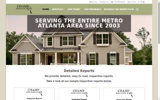 Champ Home Inspections, Inc. website