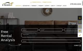 Clients 1st Property Management website
