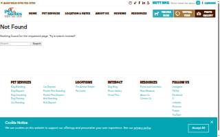 PetSuites Woodstock website