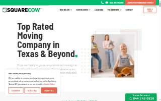 Square Cow Movers website