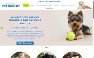 Woodstock Pet Resort website