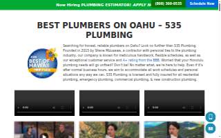 535 Plumbing LLC website