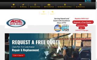 Ace Auto Glass McCully website