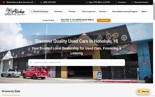 Aloha Auto Depot LLC. website