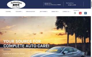 Artesian Auto Repair LLC website
