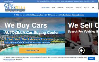 Autozilla Car Buying Center of East Honolulu website