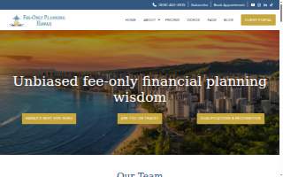 Fee-Only Planning Hawaii website