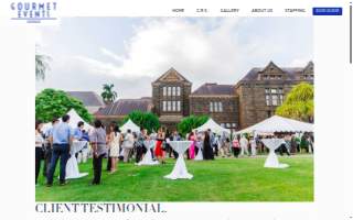 Gourmet Events Hawaii website