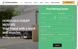 Honolulu Cheap Movers website
