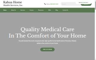 Kahua Home Health Services, Inc. website