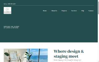 Lotus Home Staging and Redesign of East Honolulu website