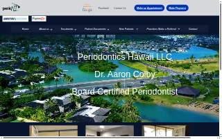 PerioHi - Periodontics Hawaii - Dr Aaron Colby, Periodontist website