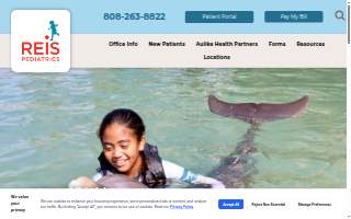 Reis Pediatrics of East Honolulu website