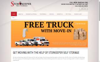 Storkeeper Self Storage website