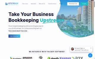 Upstream Bookkeeping website