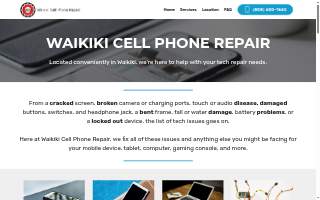 Waikiki Cell Phone Repair of East Honolulu website